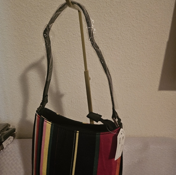 Striped Multicolor Shoulder Bag - Picture 2 of 11